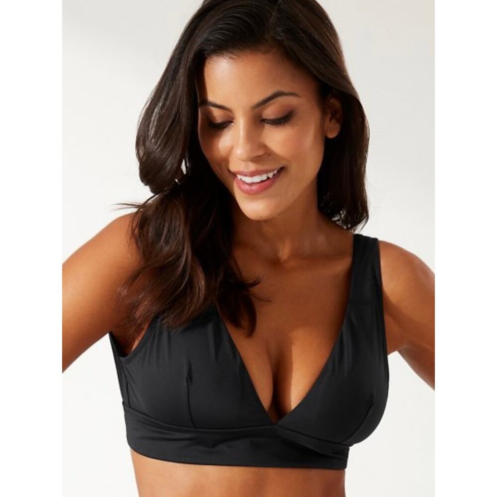 Tommy Bahama Palm Modern Halter V Neck Bikini Top M NWT - Picture 2 of 4